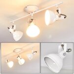 Plafonnier - hofstein - tina - m�tal blanc - 3 spots pivotants - e14 max 60w