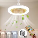 Plafonnier ventilateur - moohop - 25cm - led int�gr� - t�l�commande - 3 vitesses