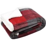 Plaid écossais 130 x 160 cm - gris rouge Plaid écossais 130 x 160 cm - gris rouge