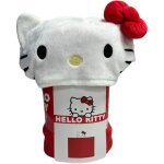 Plaid polaire � capuche 3d - hello kitty - rouge - 120 x 150 cm