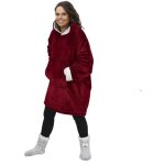 Plaid pull sweat à manche et capuche avec poche ? taille unique 118 x 85 cm adulte homme et femme - intérieur ... Plaid pull sweat à manche et capuche avec poche ? taille unique 118 x 85 cm adulte homme et femme - intérieur ...