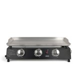 Livoo plancha gaz 7200w en mtal noir - doc249