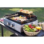 Plancha gaz - le marquier - pure grill 260 inox - 2 brleurs