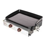 Plancha  gaz et  poser - noir - 69. 5 x 49 x 22. 5 cm