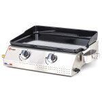 Plancha  gaz vera 200 avec cuve en inox - somagic
