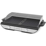 Plancha - gril lectrique - riviera&bar - noir et inox - 2300 watt - plaques anti - adhsives
