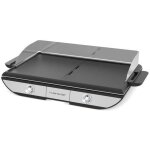 Plancha - riviera & bar - qpl665 - 2300 w - 2 zones de cuisson - 50 x 30 cm - inox