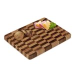 Relaxdays planche  dcouper en bois massif acacia mnage vos lames avec rcuprateur de jus 40x30cm ...