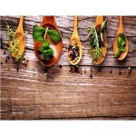 Planche  dcouper en verre 52x30 cm motif pices