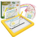 Planche � dessin magn�tique pour enfants - zgeer - jaune - stylo magn�tique - coordination motrice et ...