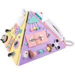 Planche occup�e montessori busy board bois pyramide tableau activit sensoriel pour enfants pour apprendre ...