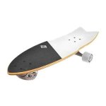 Planche de skate - street surfing - snake 30 koa - blanc - 30?x 9 - rable - glisse urbaine