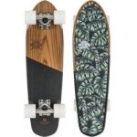 Planche de skateboard cruiser globe blazer teak monstera - globe - mixte - skateboard - vert - 4 roues ...