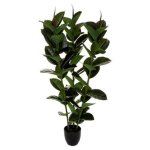 Ficus robusta artificiel h120 cm vert h120cm - atmosphera createur dinterieur