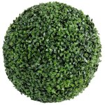 Plante artificielle haute gamme sp�cial ext�rieur - buis boule artificiel - dim : h. 38 x d. 38 cm