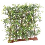 Plante artificielle haute gamme spécial extérieur - haie bambou artificiel coloris vert - dim : 110 x ... Plante artificielle haute gamme spécial extérieur - haie bambou artificiel coloris vert - dim : 110 x ...