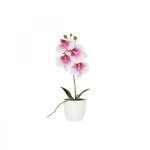 Plante artificielle - orchid�e blanc - fuchsia - 35cm - el�gance - chic