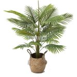 Plante artificielle palmier areca dypis lutescens - avec pot tiss� - �17cm h112cm