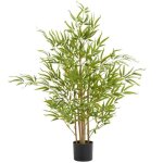 Plante artificielle - tectake - bambou artificiel bambosa  laspect naturel trs volumineux entretien ...