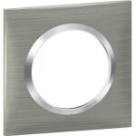 Plaque de finition - legrand - dooxie - inox brossé - 1 poste - intérieur Plaque de finition - legrand - dooxie - inox brossé - 1 poste - intérieur