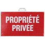 Plaque proprit prive - 330x200 mm