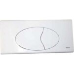 Plaque de commande murale wc encastr� regiplast double volume blanche