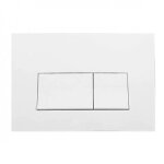 Plaque de commande à câble 2 touches réservoir wc encastré evo et allia blanche Plaque de commande à câble 2 touches réservoir wc encastré evo et allia blanche