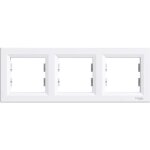 Plaque / cadre triple - schneider electric - asfora schneider - blanc - abs - 3 postes Plaque / cadre triple - schneider electric - asfora schneider - blanc - abs - 3 postes