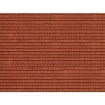 Plaque en carton 3d universelle - noch - tuiles rouges