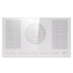 Plaque de cuisson  induction - klarstein - 90 cm - 9600w - 4 feux - flex zone blanc