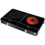 Plaque de cuisson  induction et radiante - sencor - scp 4001bk - 3400 w - 2 foyers - noir
