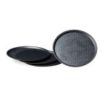 Plaques de cuisson pizza - relaxdays - 10020494 - diamètre 29 cm - lot de 4 - perforées Plaques de cuisson pizza - relaxdays - 10020494 - diamètre 29 cm - lot de 4 - perforées