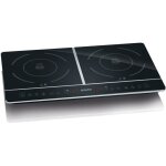 Plaque de cuisson posable severin - dk1031 - induction 2 foyers - jusqu� 240�c - 3400w