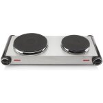 Plaque de cuisson tristar - double plaque de cuisson en inox posable - 2 brleurs - 2500w - garantie ...