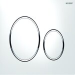 Plaque de d�clenchement double touche wc duofix sigma 20 blanc / chrom� - geberit - 115. 882. kj. 1