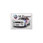 Plaque dcorative en mtal - nostalgic art - bmw motorsport - 40 x 30 cm - motifs en relief - produit ...