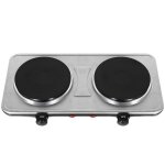 Plaque lectrique 2 feu2000w plaque de cuisson posable en fonte