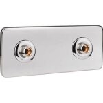 Plaque de finition inox sertifix - entraxe 150 mm - pb tub Plaque de finition inox sertifix - entraxe 150 mm - pb tub