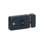 Plaque de fixation horizontalea souder pour serrure de grille