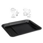 Plaque de four extensible de 35 - 52 x 32 cm et 7 emporte - pièces de noël en inox zenker noël Plaque de four extensible de 35 - 52 x 32 cm et 7 emporte - pièces de noël en inox zenker noël
