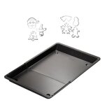 Plaque de four extensible de 365  52 x 33 cm et 7 emporte - pices de nol en inox zenker nol