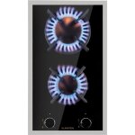 Plaque gaz 2 feux encastrable - klarstein - 30 cm - tables de cuisson vitrocramique - noir