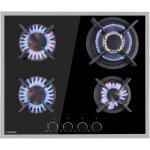 Plaque gaz 4 feux encastrable - klarstein - 60 cm - tables de cuisson vitrocramique - plaque de cuisson ...