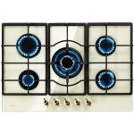 Plaque gaz 5 feux encastrable - klarstein victoria 5 - tables de cuisson vitrocramique - allumage lectrique ...