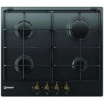 Plaque � gaz indesit th 642 / i an - 4 br�leurs - anthracite - 58 x 47 cm