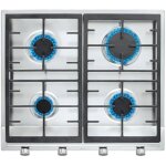 Plaque de gaz teka ex 60. 1 4g ai al ci - 58 cm - gaz butane - acier inoxydable