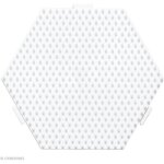 Plaque hexagonale pour perles hama midi moyen mod�le - 125 x 11 cm plaque pour perles � repasser midi ...