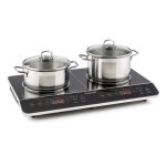 Plaque induction portable 2 feux - klarstein - 3500 w - minuterie - plaque de cuisson lectrique - plaque ...