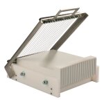 Plaque inox professionnelle 260 x 260 mm pour mini guitare simple.