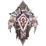 Plaque murale - nemesis now - world of warcraft - 30 cm - rsine - dcoration intrieure